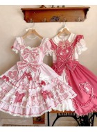 Mademoiselle Pearl Bow Rabbit Tops Blouses Aprons Skirts JSKs and Ops(Reservation/Full Payment Without Shipping)